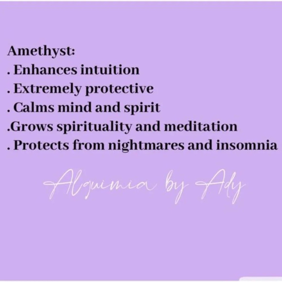 Silver amethyst keychain/card holder amulet/protection crown chakra crystal - Picture 4 of 5